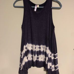 Navy tie dye tank